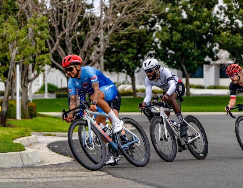 Giovanni in front of race