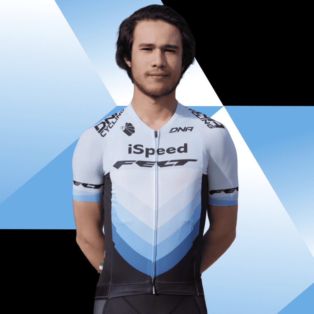 Justin Poulson iSpeed FELT cycling team member profile photo wearing iSpeed FELT cycling jersey