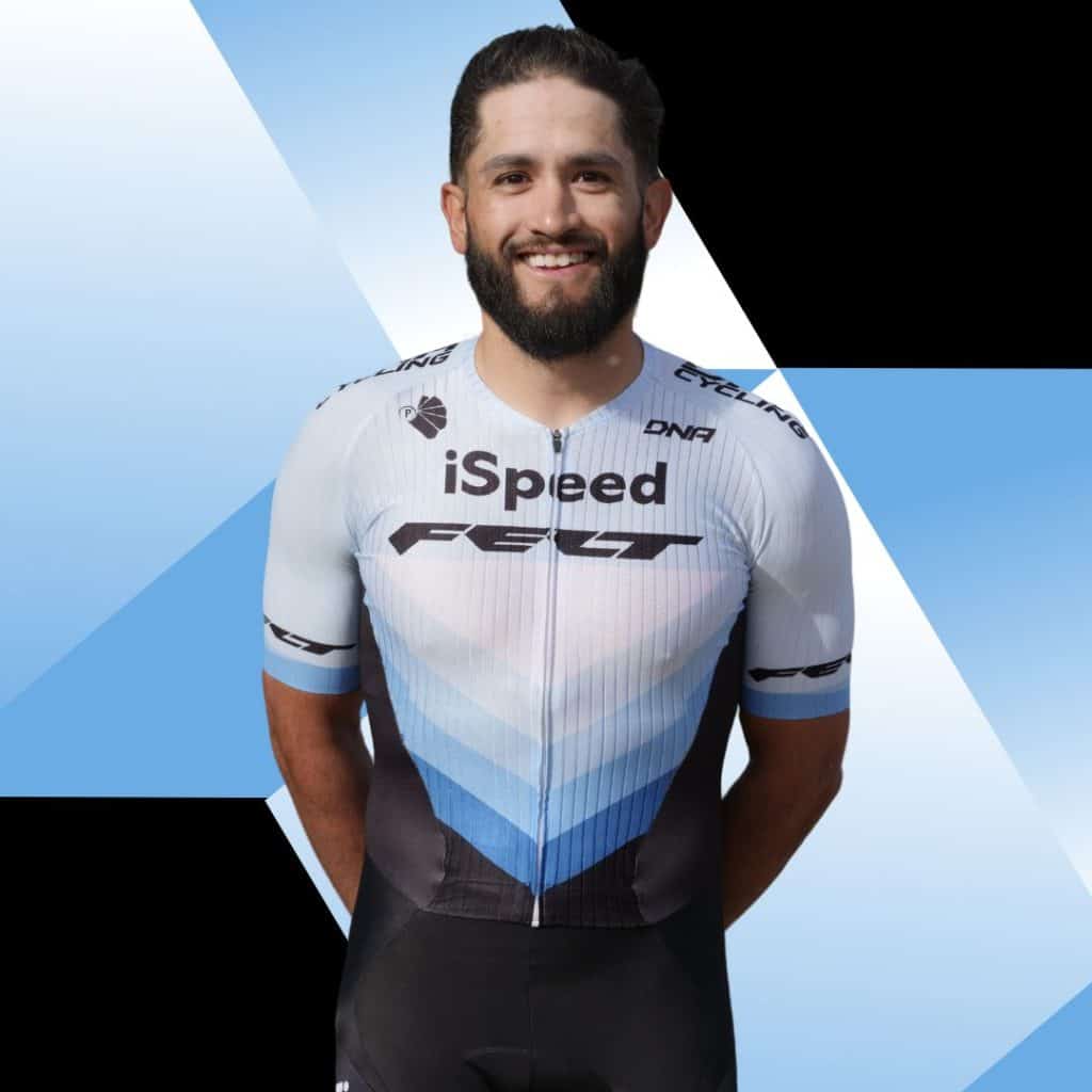 Mateo Diaz iSpeed FELT cycling team member profile photo wearing iSpeed FELT cycling jersey